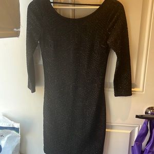 Charlotte Russe black sparkle mini dress